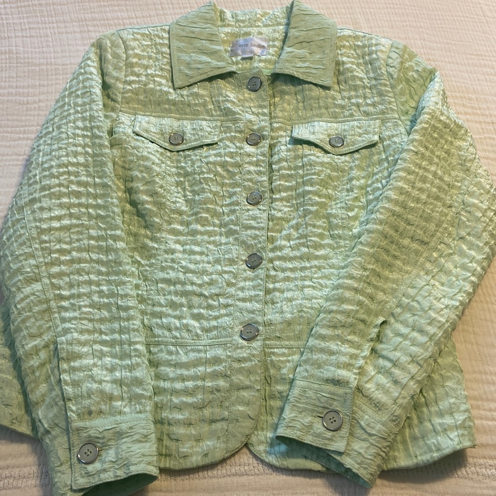 erin London Spring Jacket size S in Pastel Green